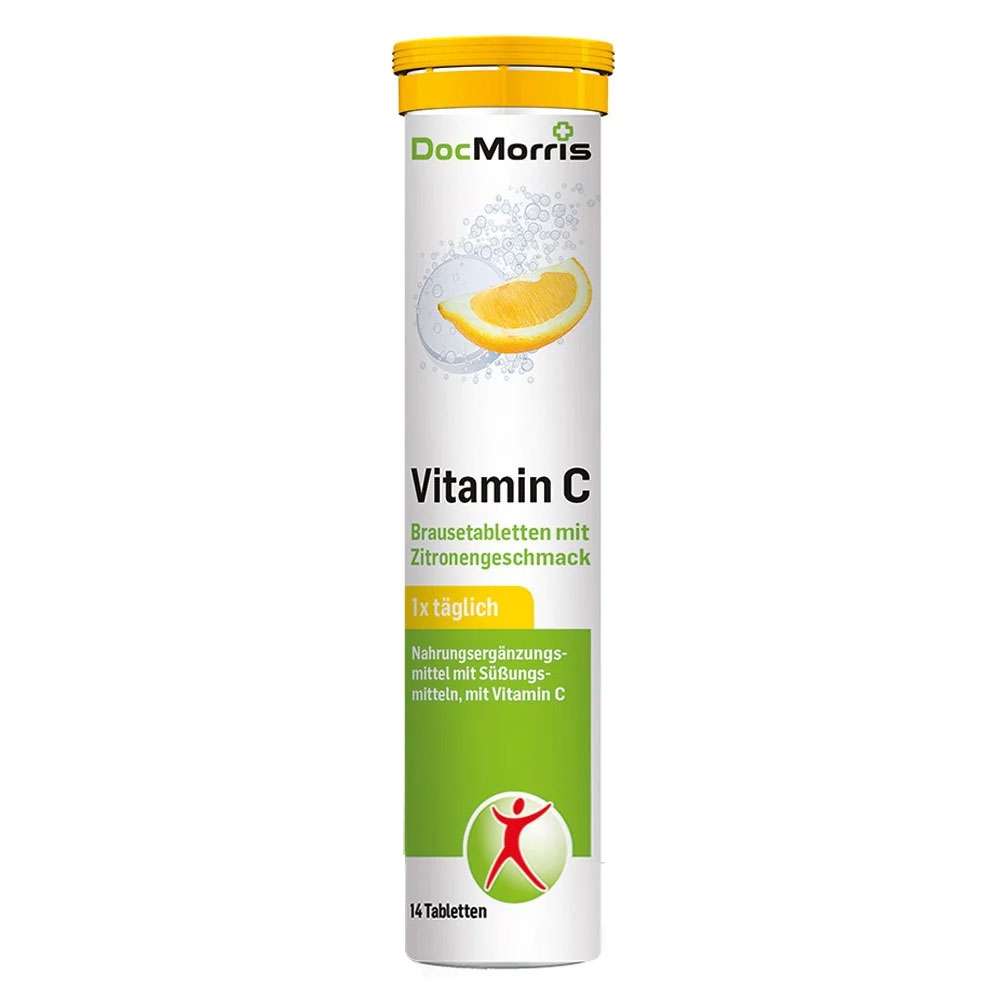 DocMorris Vitamine C Bruistabletten Citroensmaak 120mg Vit C per tablet