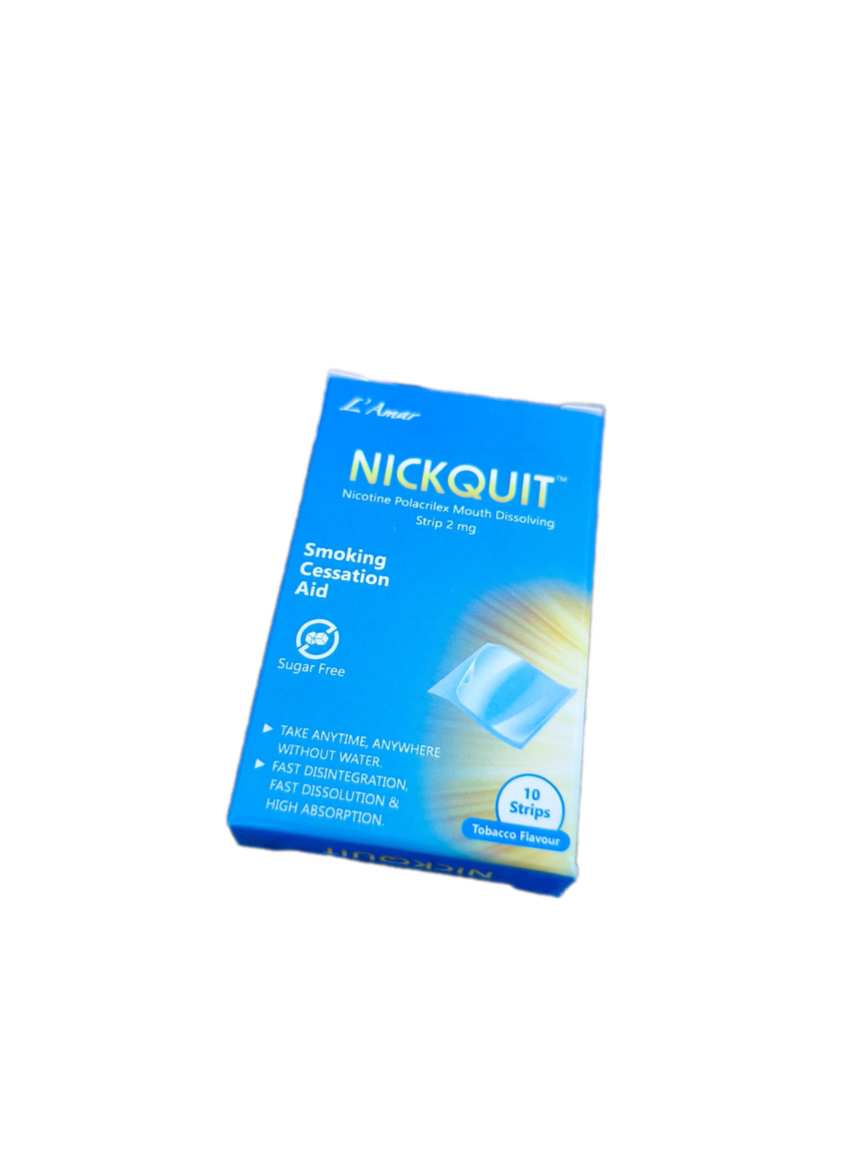 NickQuit Nicotine mond strips 2mg